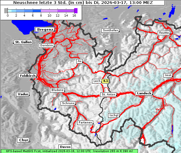 Neuschnee, 17. 3. 2026