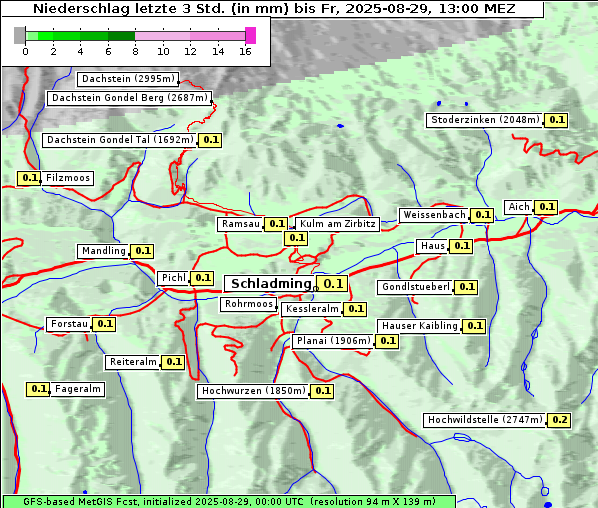 Niederschlag, 29. 8. 2025
