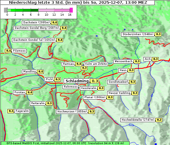Niederschlag, 7. 12. 2025