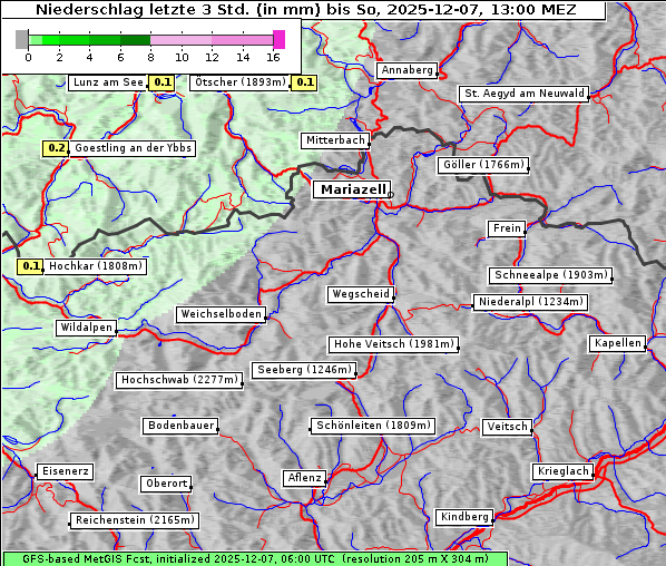 Niederschlag, 7. 12. 2025