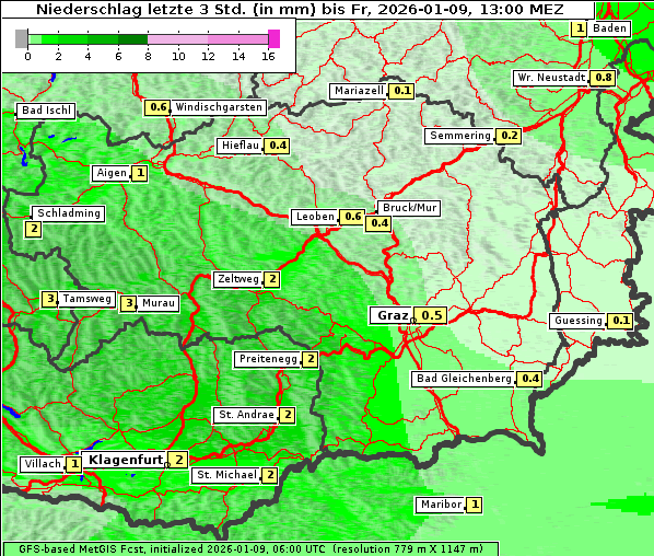 Niederschlag, 9. 1. 2026