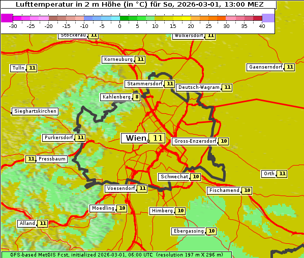 Temperatur, 1. 3. 2026