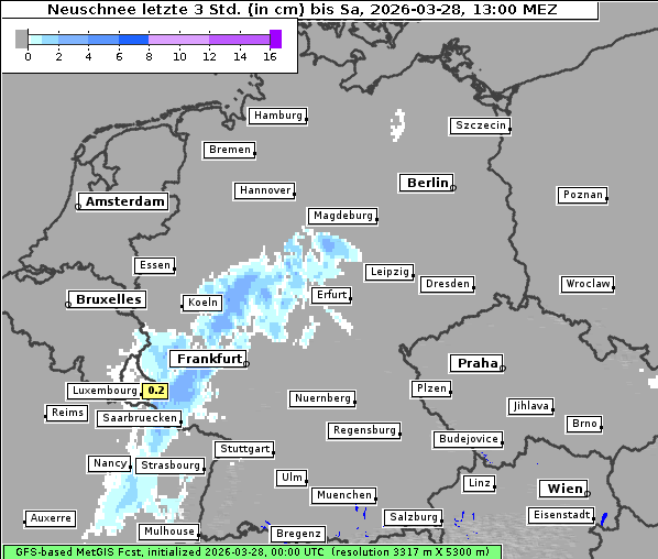 Neuschnee, 28. 3. 2026