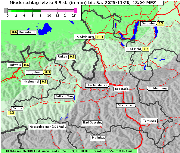 Niederschlag, 29. 11. 2025