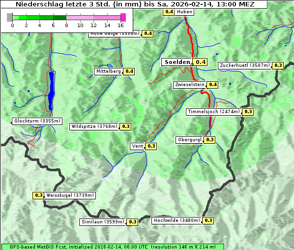 Niederschlag, 14. 2. 2026