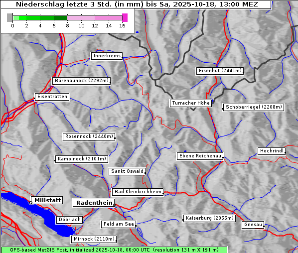 Niederschlag, 18. 10. 2025