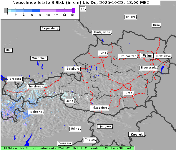 Neuschnee, 23. 10. 2025