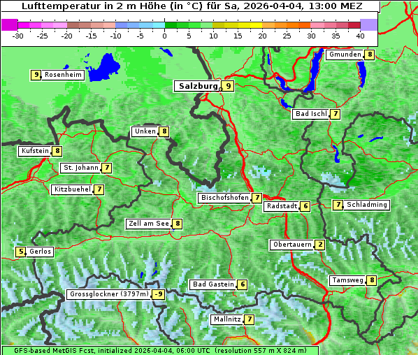 Temperatur, 4. 4. 2026