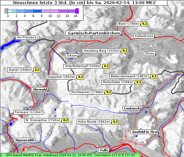 Neuschnee, 14. 2. 2026