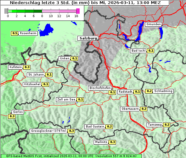 Niederschlag, 11. 3. 2026