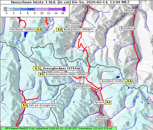Neuschnee, 14. 2. 2026