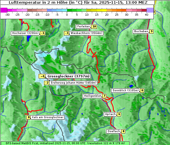 Temperatur, 15. 11. 2025