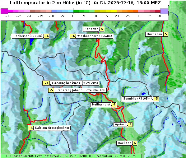 Temperatur, 16. 12. 2025