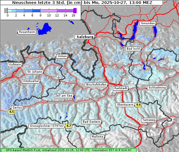 Neuschnee, 27. 10. 2025