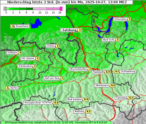 Niederschlag, 27. 10. 2025