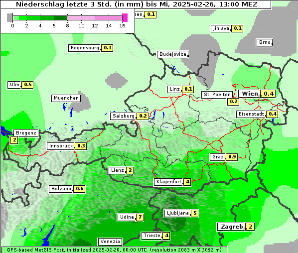 Niederschlag, 26. 2. 2025