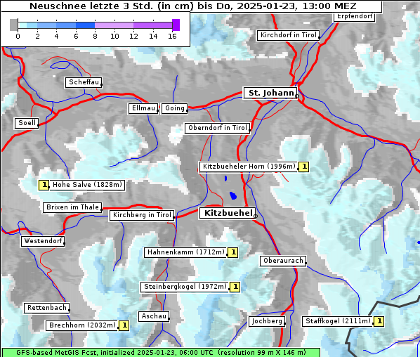 Neuschnee, 23. 1. 2025