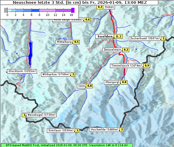 Neuschnee, 9. 1. 2026