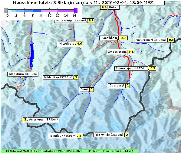 Neuschnee, 4. 2. 2026