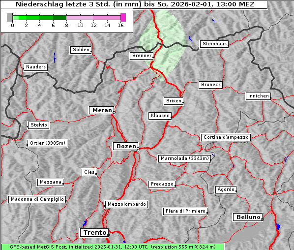 Niederschlag, 1. 2. 2026