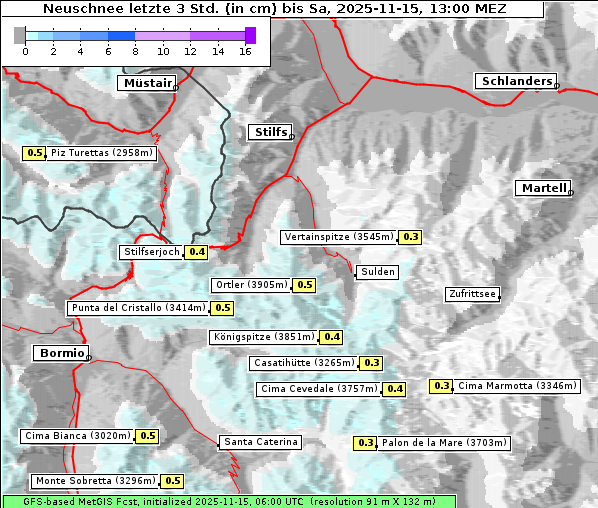 Neuschnee, 15. 11. 2025