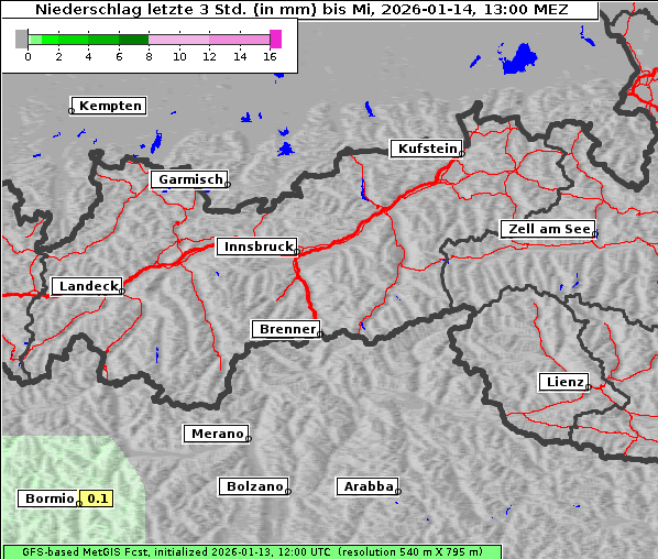 Niederschlag, 14. 1. 2026