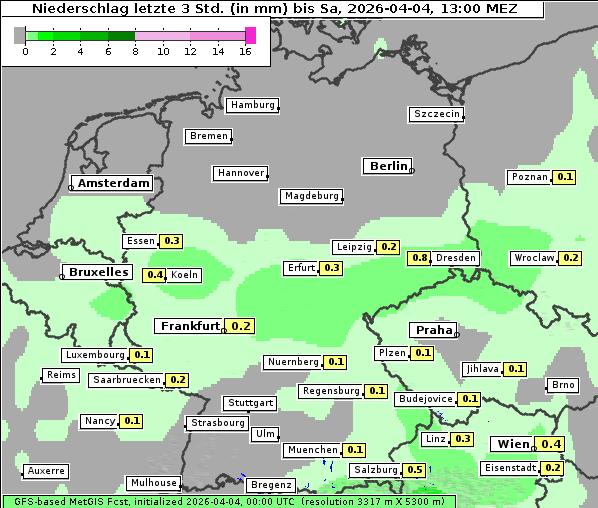 Niederschlag, 4. 4. 2026