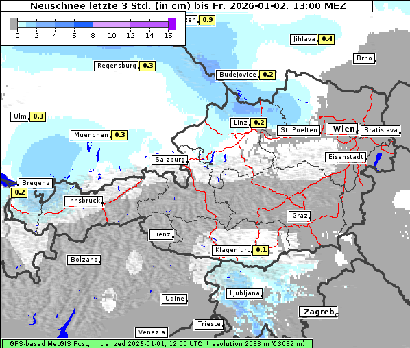 Neuschnee, 2. 1. 2026
