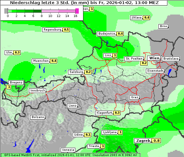 Niederschlag, 2. 1. 2026