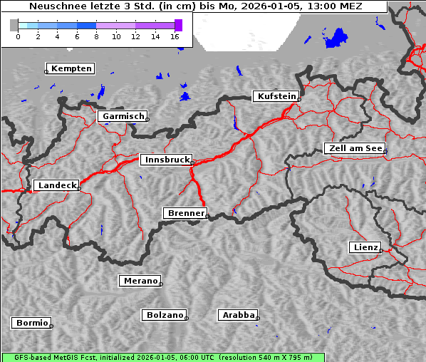 Neuschnee, 5. 1. 2026