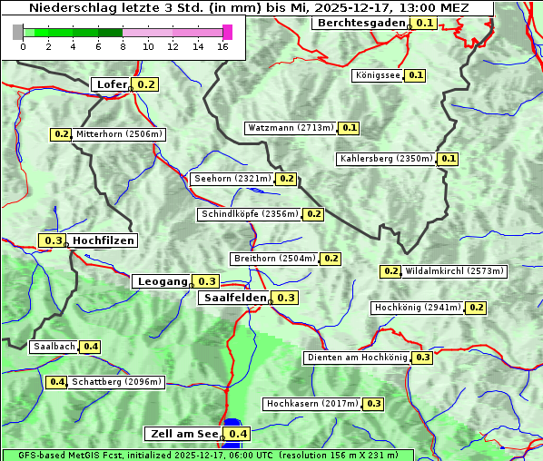 Niederschlag, 17. 12. 2025