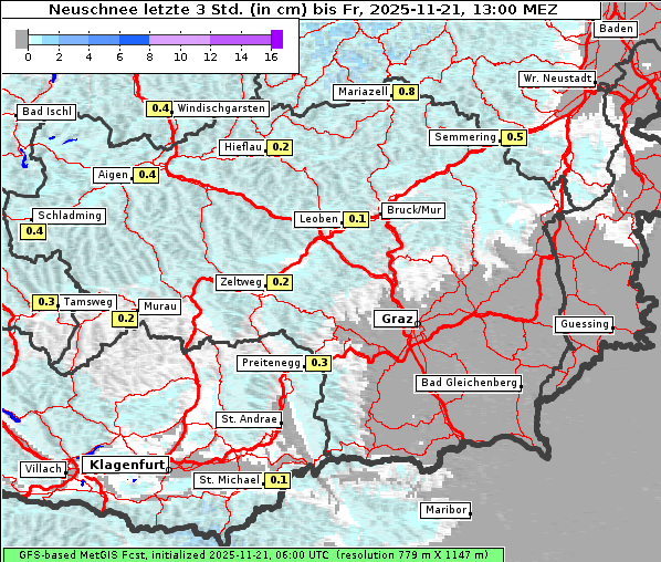 Neuschnee, 21. 11. 2025