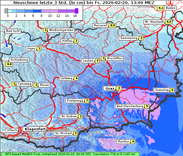 Neuschnee, 20. 2. 2026