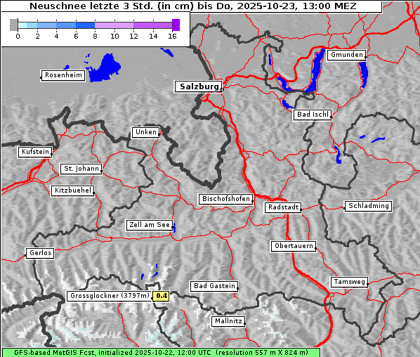 Neuschnee, 23. 10. 2025