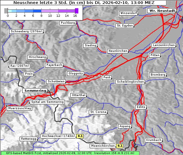 Neuschnee, 10. 2. 2026