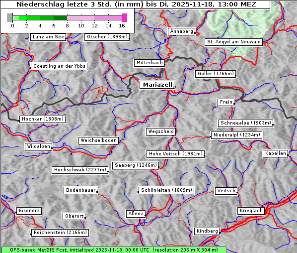 Niederschlag, 18. 11. 2025