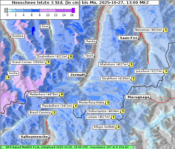 Neuschnee, 27. 10. 2025