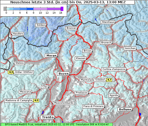 Neuschnee, 13. 3. 2025