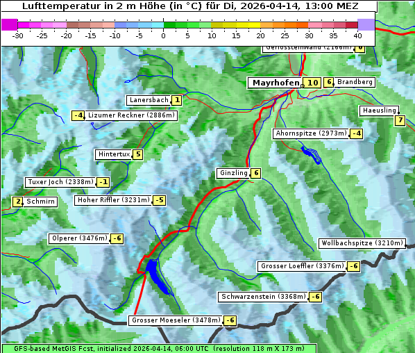 Temperatur, 14. 4. 2026