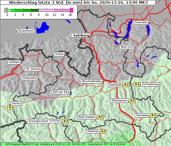 Niederschlag, 16. 11. 2025