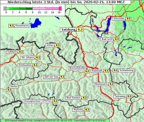 Niederschlag, 15. 2. 2026