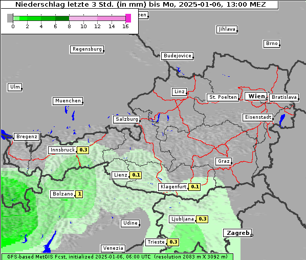 Niederschlag, 6. 1. 2025