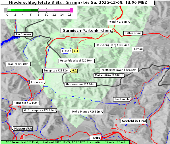 Niederschlag, 6. 12. 2025
