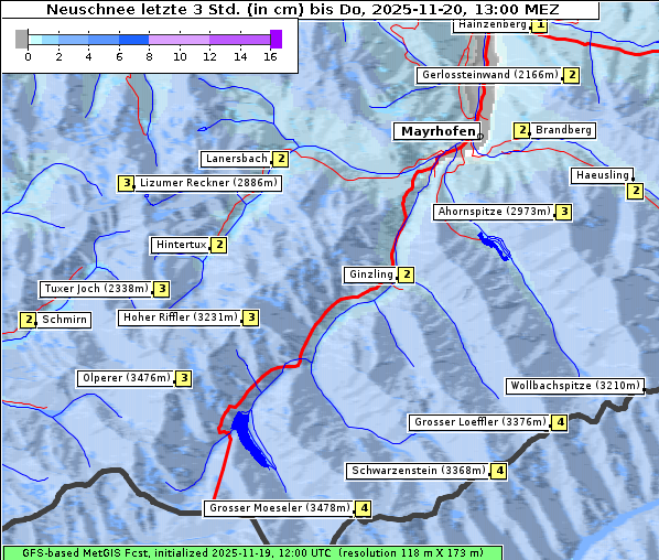 Neuschnee, 20. 11. 2025