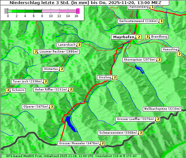 Niederschlag, 20. 11. 2025
