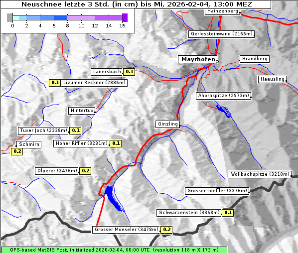 Neuschnee, 4. 2. 2026