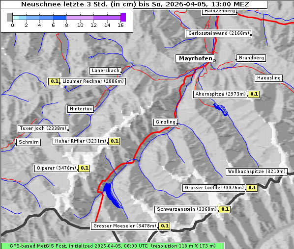 Neuschnee, 5. 4. 2026