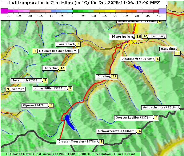 Temperatur, 6. 11. 2025