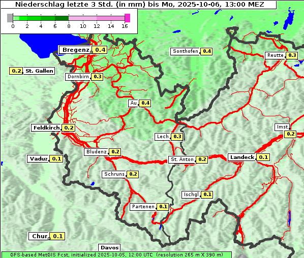 Niederschlag, 6. 10. 2025