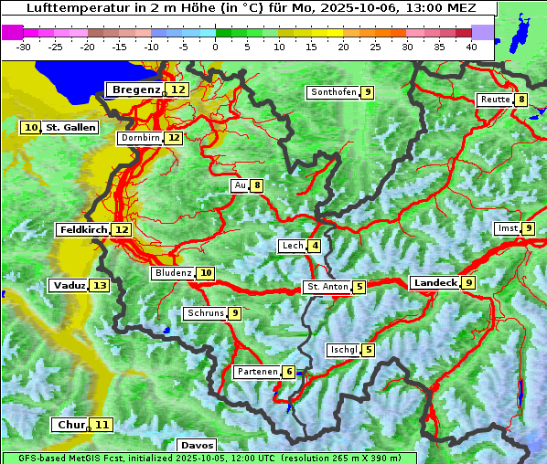 Temperatur, 6. 10. 2025